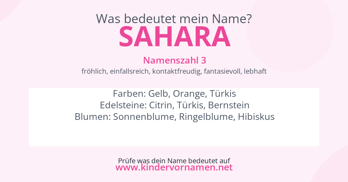 Was bedeutet der Name Sahara?