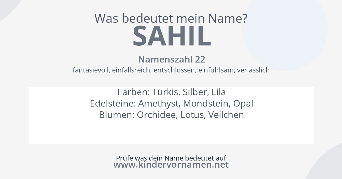 Was bedeutet der Name Sahil?