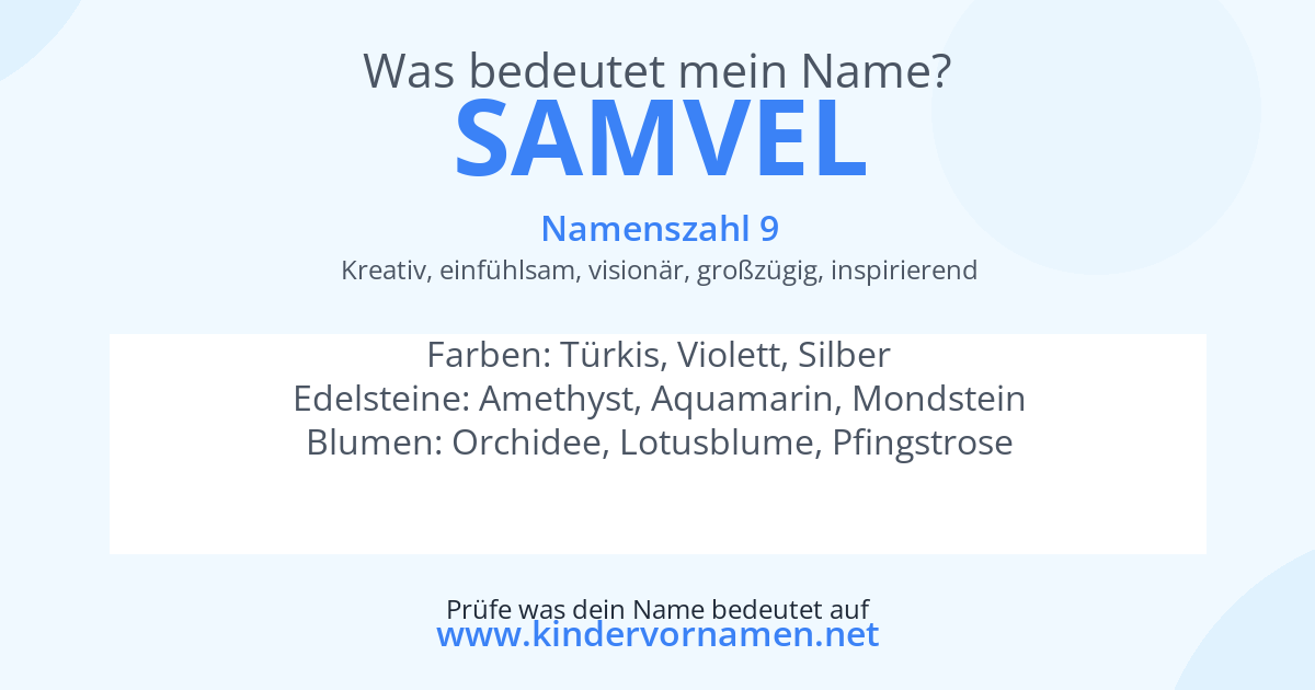 Was bedeutet der Name Samvel?
