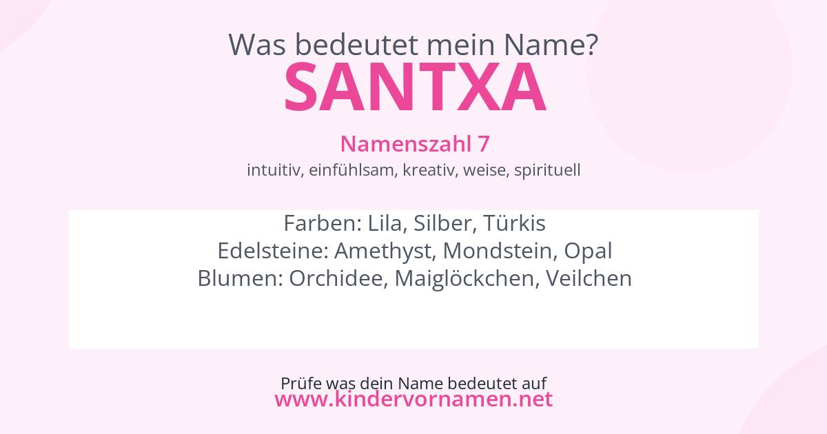 Was bedeutet der Name Santxa?