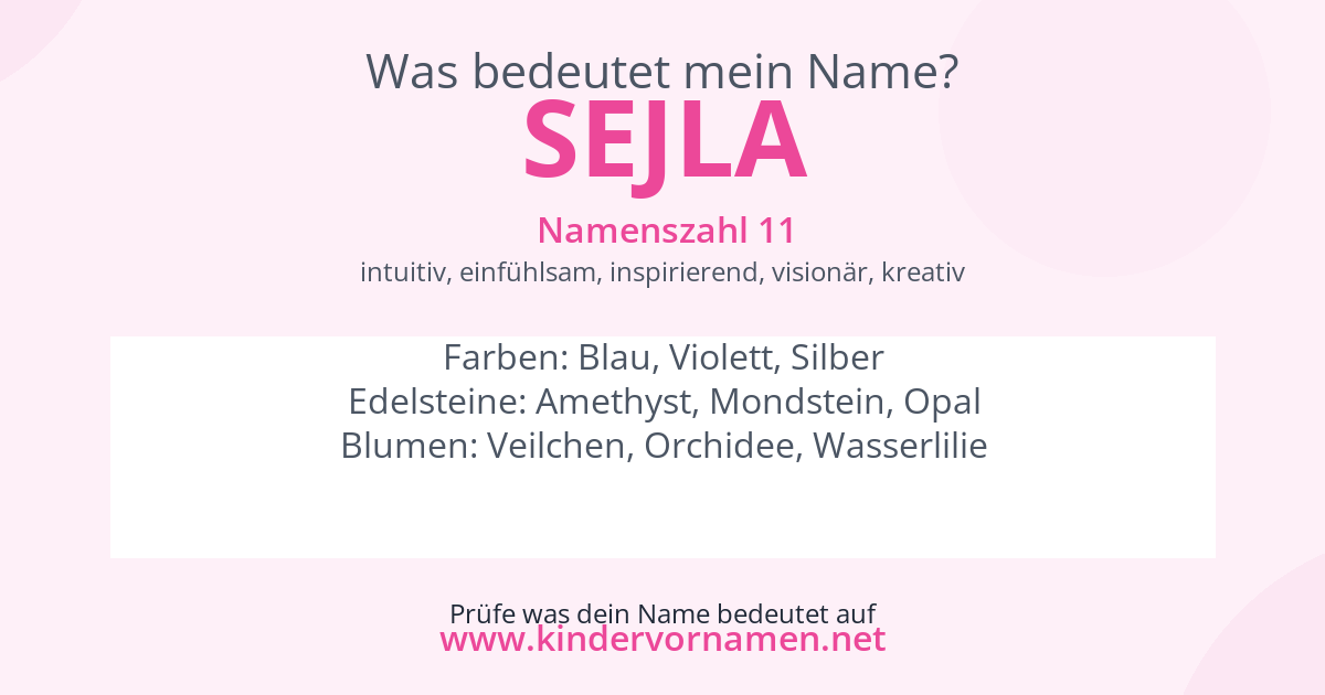 Was bedeutet der Name Sejla?