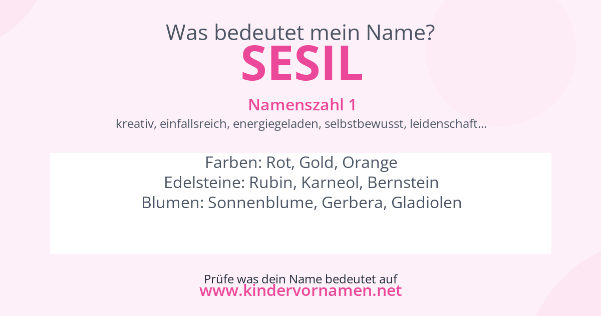 Was bedeutet der Name Sesil?