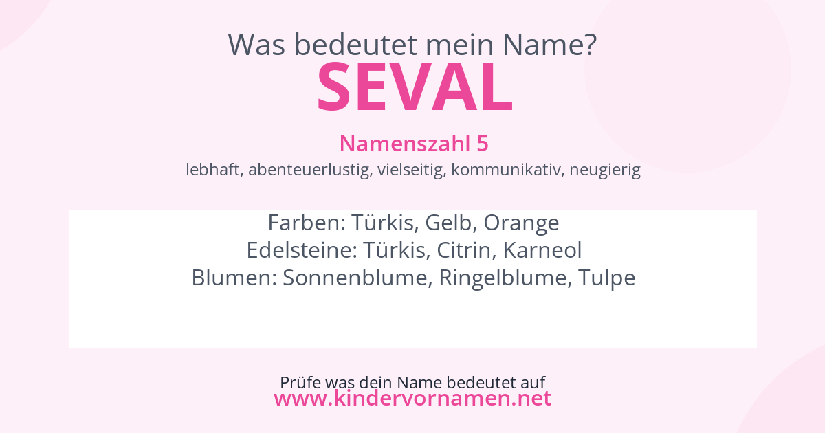Was bedeutet der Name Seval?