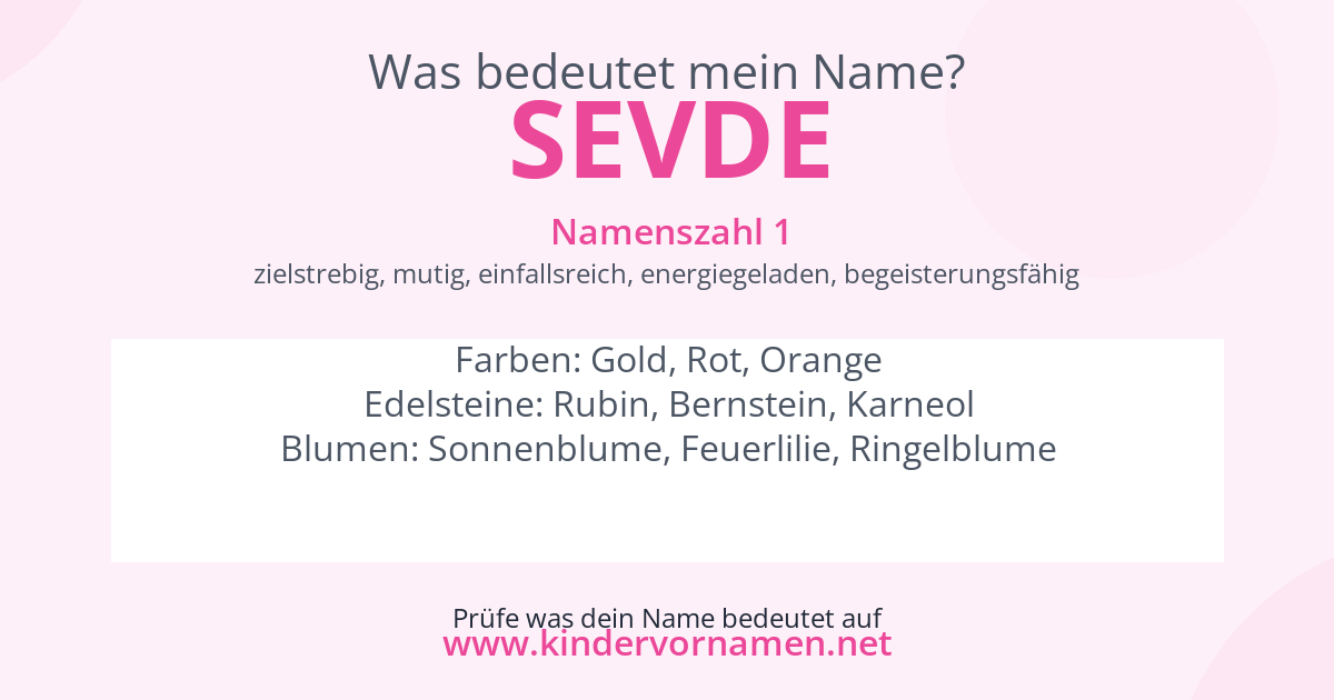 Was bedeutet der Name Sevde?