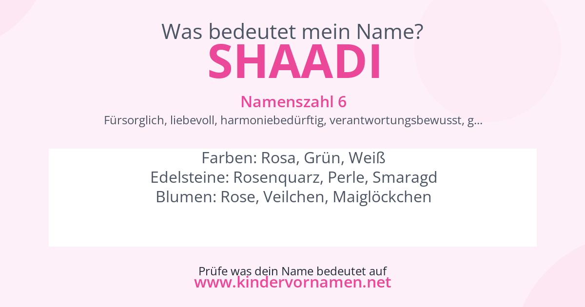 Was bedeutet der Name Shaadi?