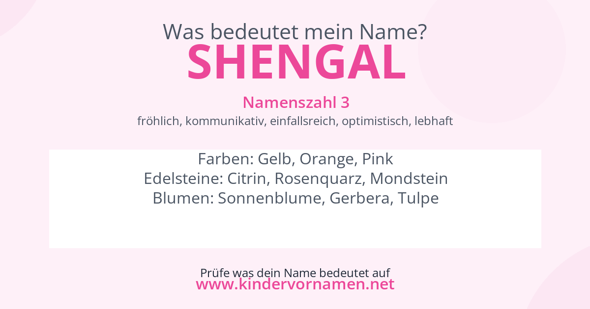 Was bedeutet der Name Shengal?