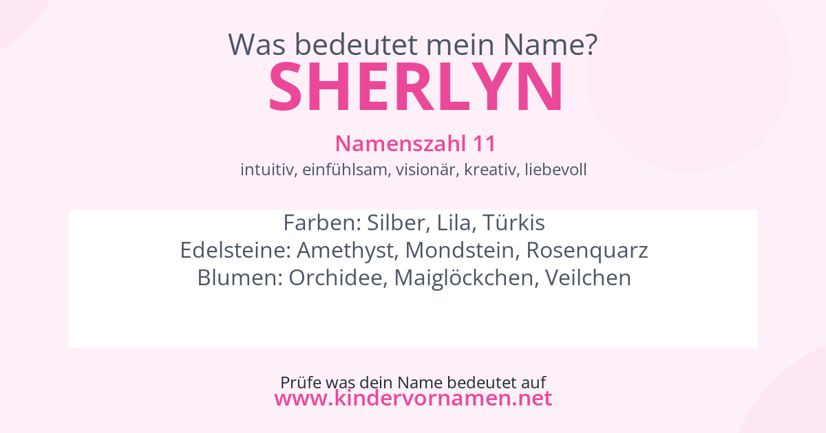 Was bedeutet der Name Sherlyn?