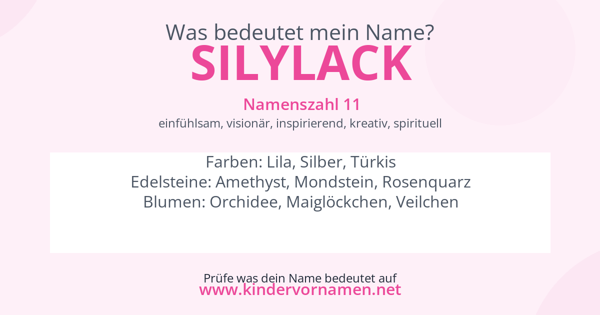 Was bedeutet der Name Silylack?