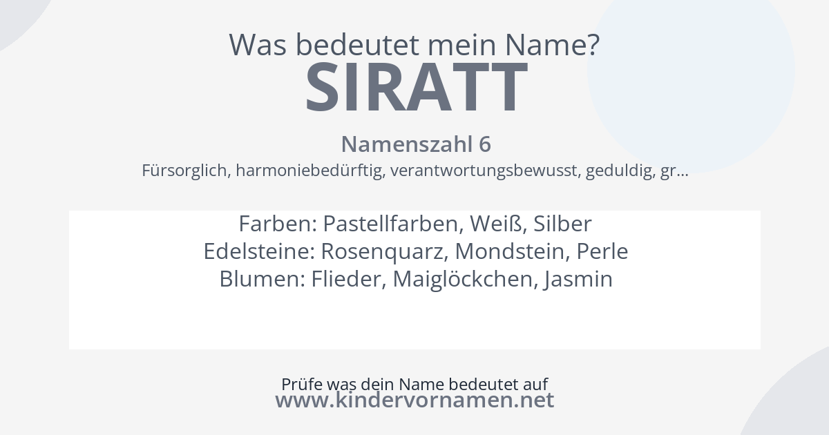 Was bedeutet der Name Siratt?