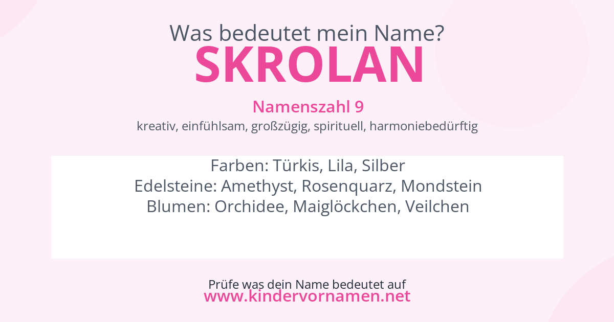 Was bedeutet der Name Skrolan?