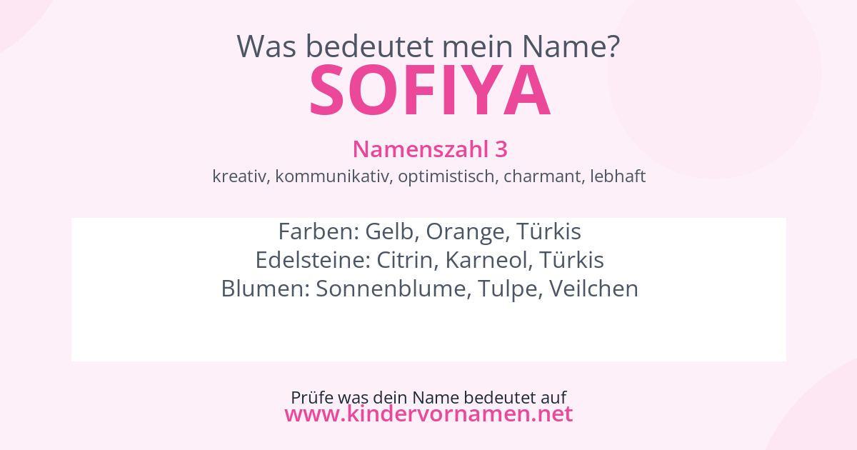 Was bedeutet der Name Sofiya?