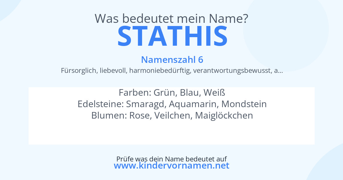 Was bedeutet der Name Stathis?