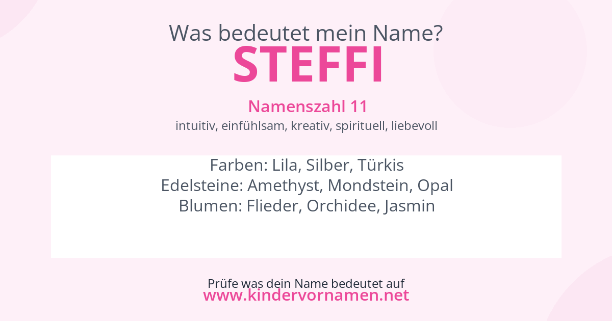 Was bedeutet der Name Steffi?