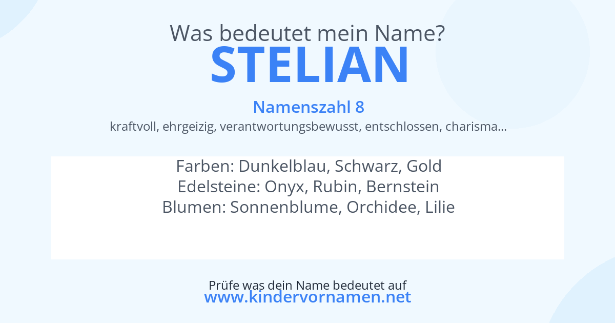 Was bedeutet der Name Stelian?