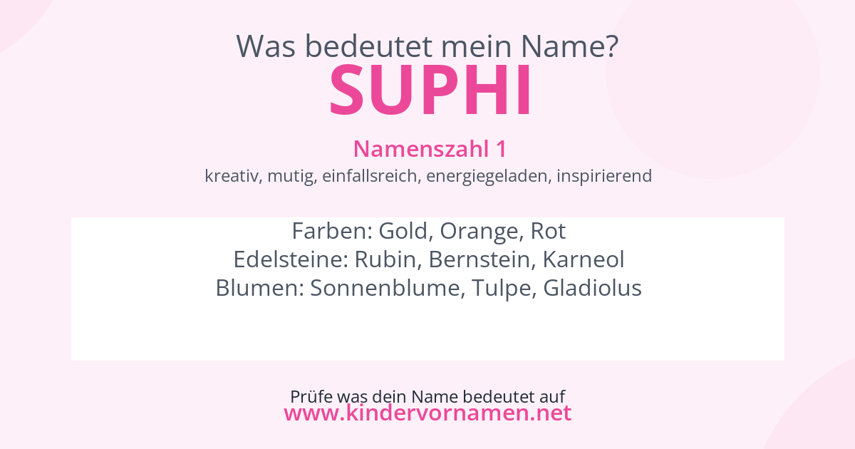 Was bedeutet der Name Suphi?