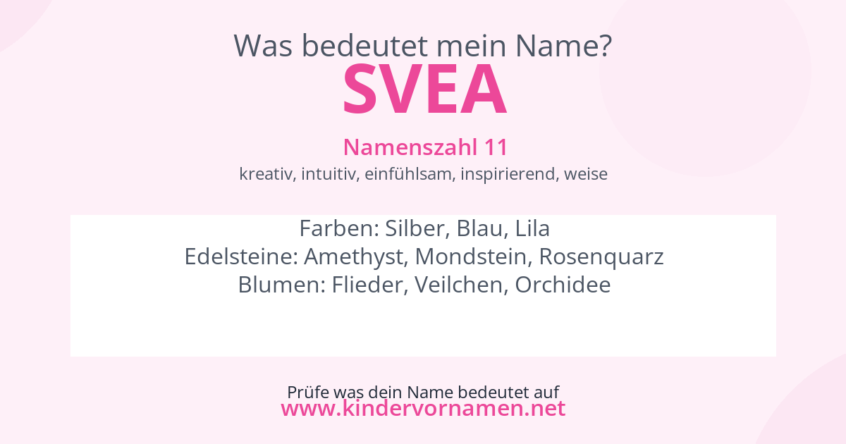 Was bedeutet der Name Svea?