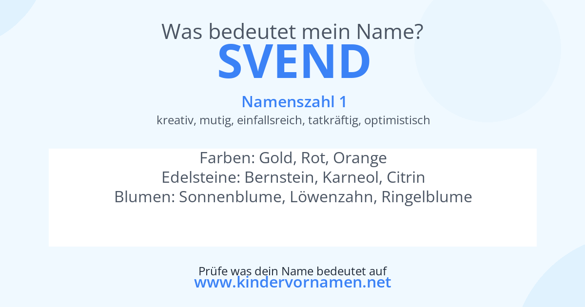 Was bedeutet der Name Svend?