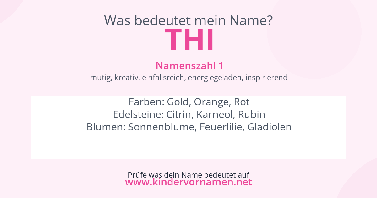 Was bedeutet der Name Thi?