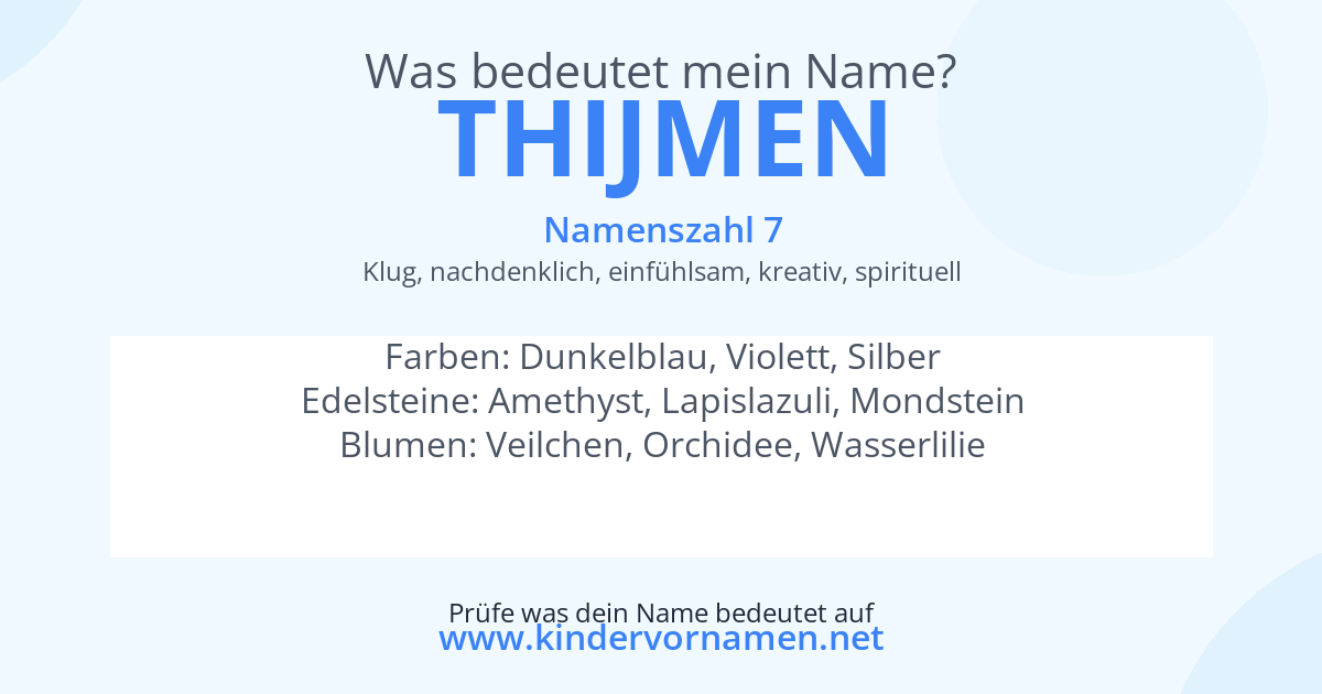 Was bedeutet der Name Thijmen?