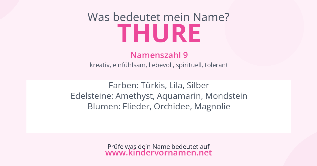 Was bedeutet der Name Thure?