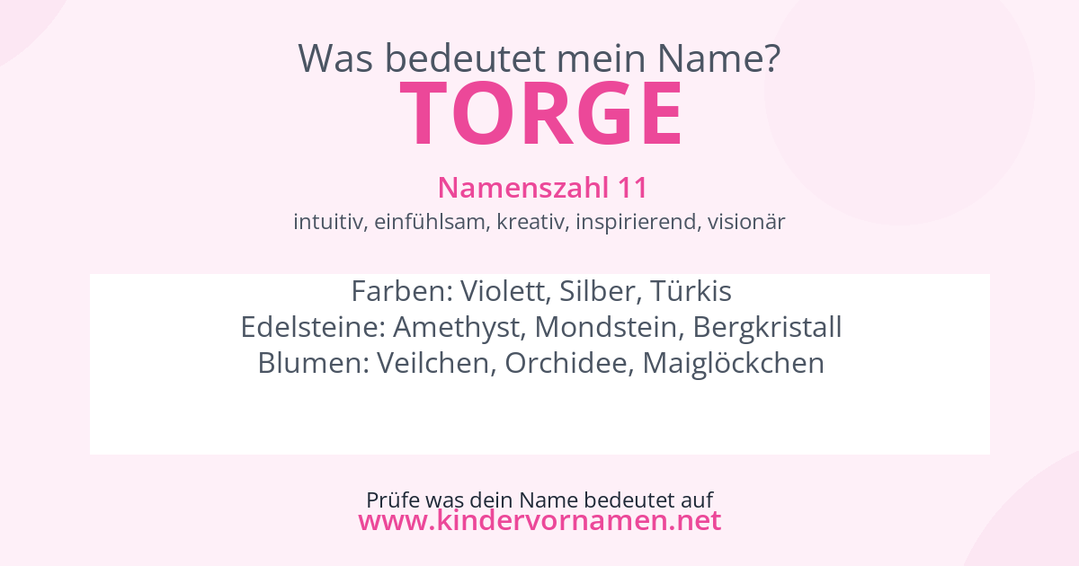 Was bedeutet der Name Torge?