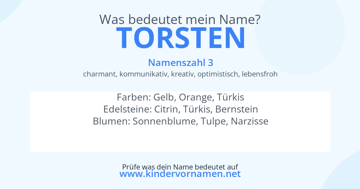 Was bedeutet der Name Torsten?