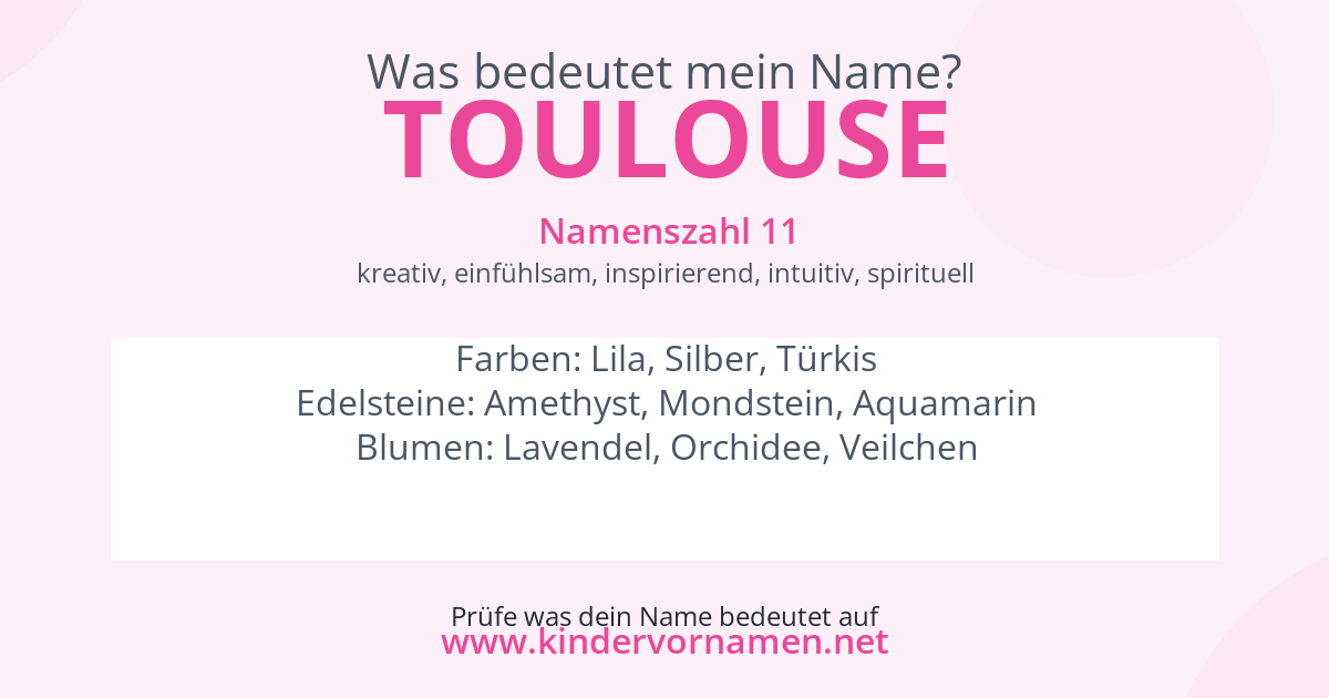 Was bedeutet der Name Toulouse?