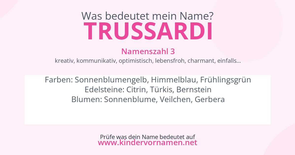 Was bedeutet der Name Trussardi?