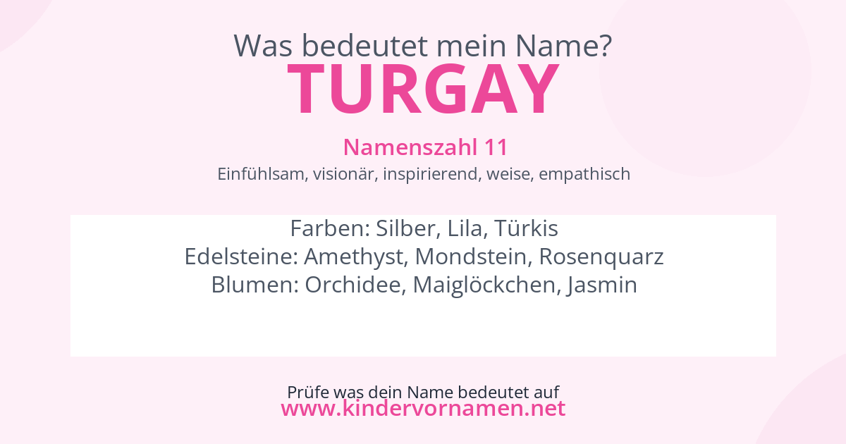Was bedeutet der Name Turgay?