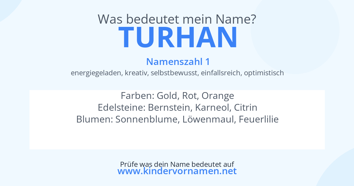 Was bedeutet der Name Turhan?