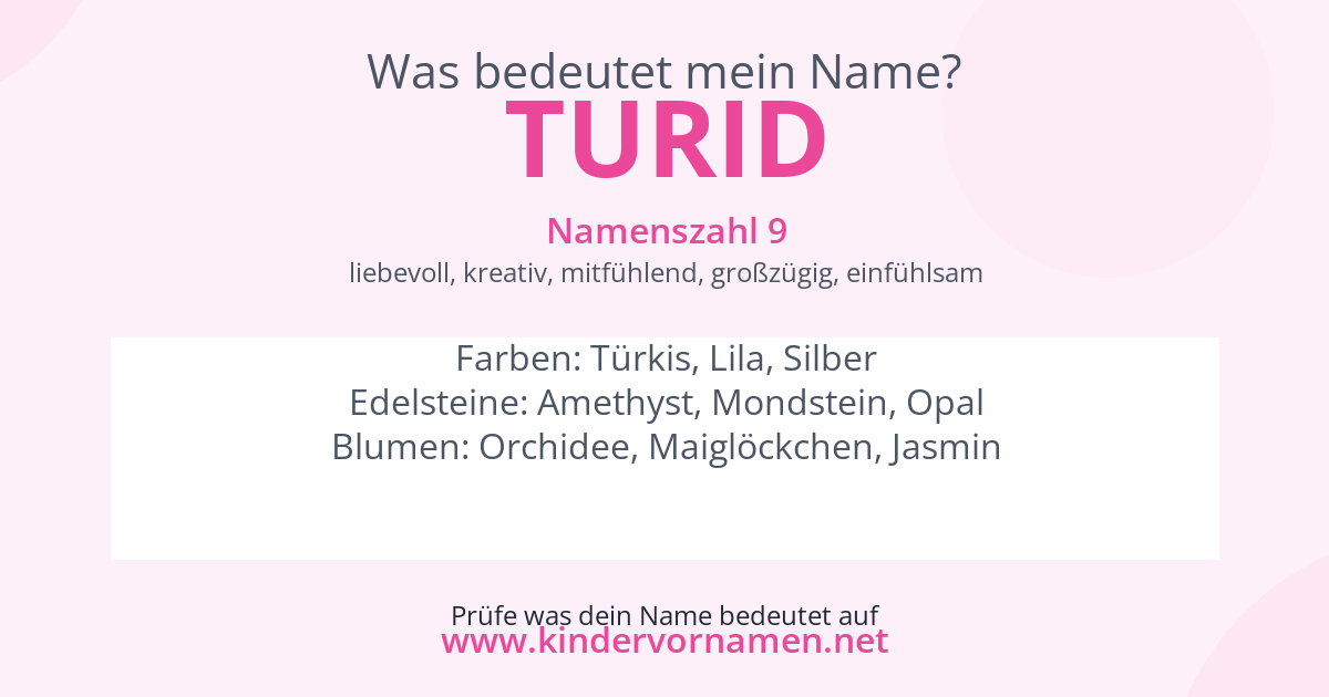 Was bedeutet der Name Turid?