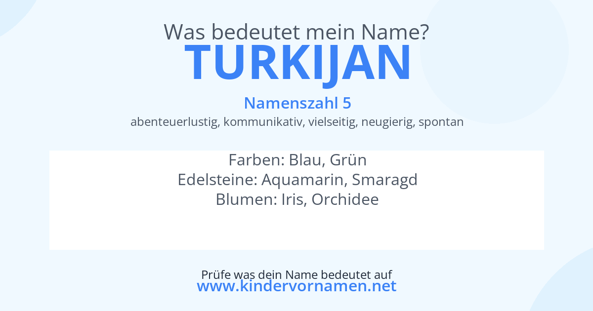 Was bedeutet der Name Turkijan?