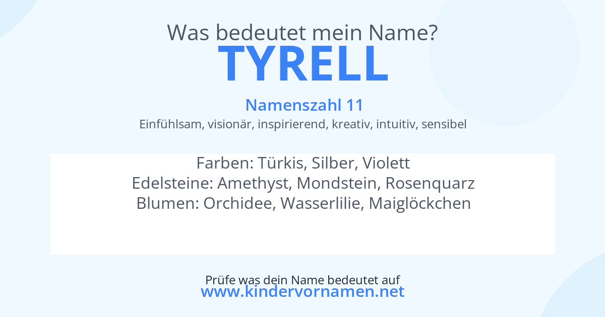 Was bedeutet der Name Tyrell?