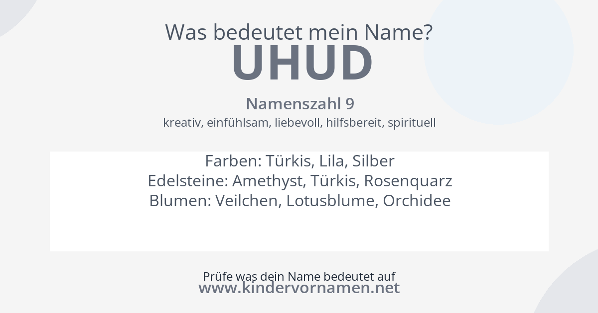 Was bedeutet der Name Uhud?