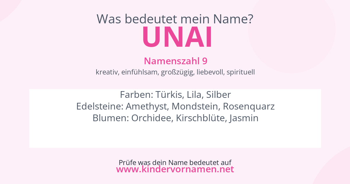 Was bedeutet der Name Unai?