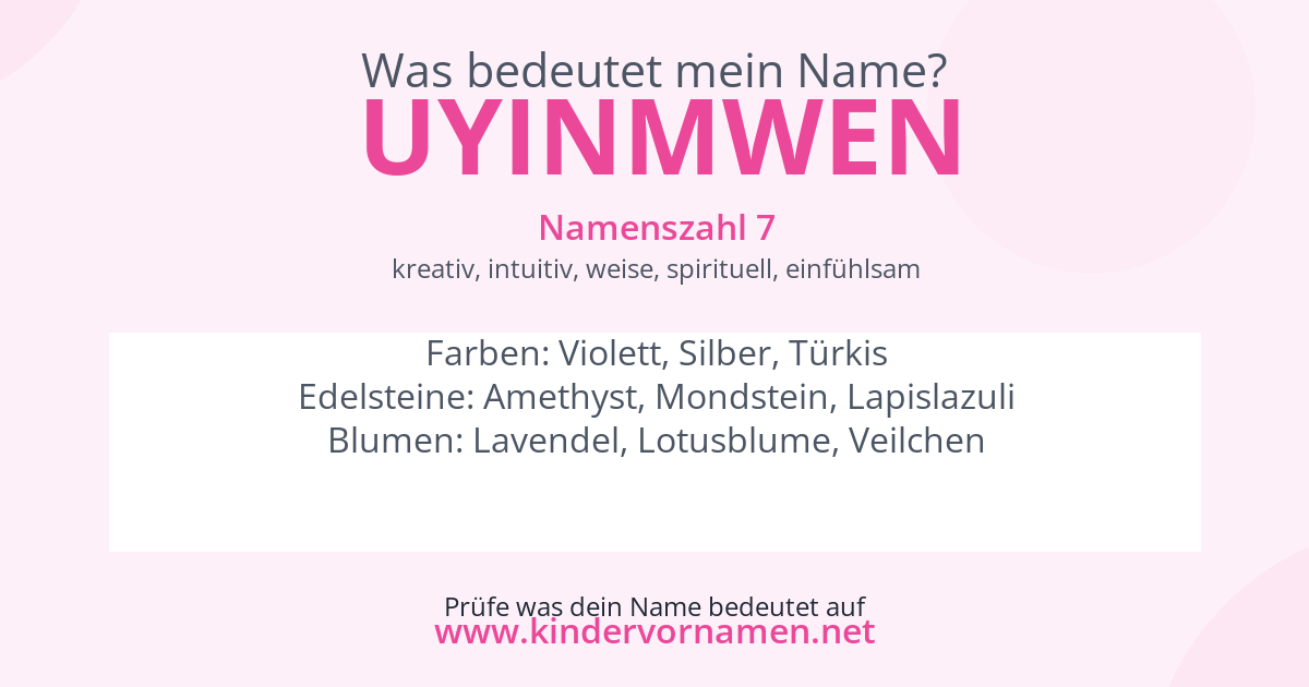Was bedeutet der Name Uyinmwen?