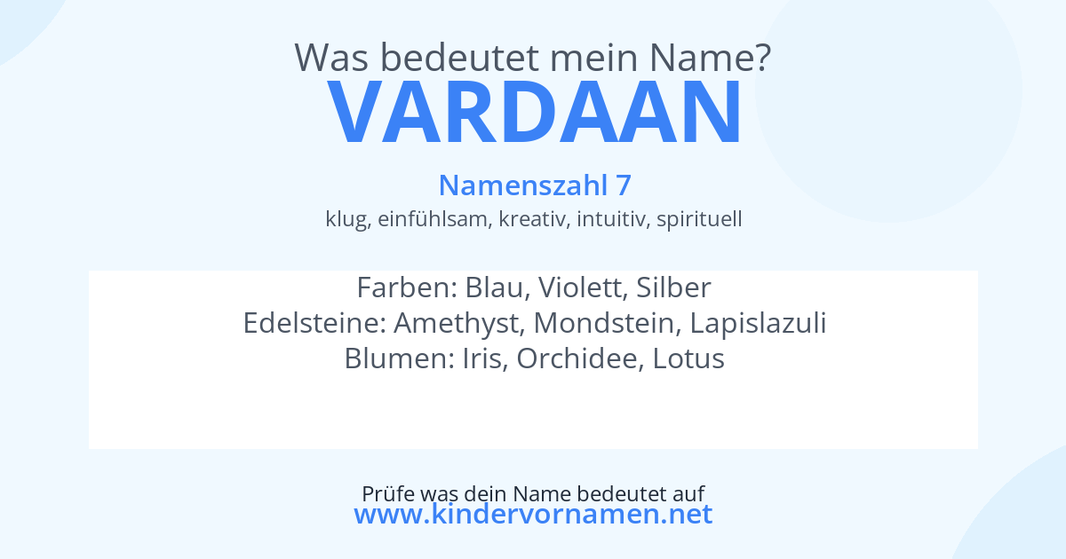 Was bedeutet der Name Vardaan?