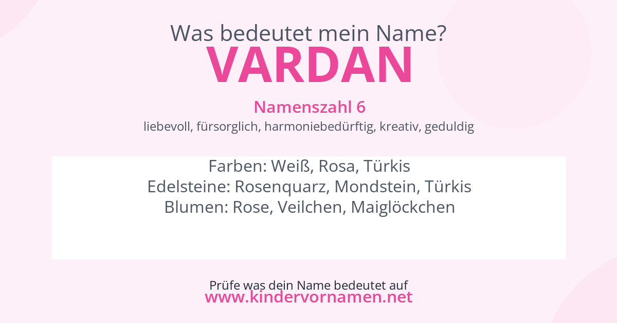 Was bedeutet der Name Vardan?