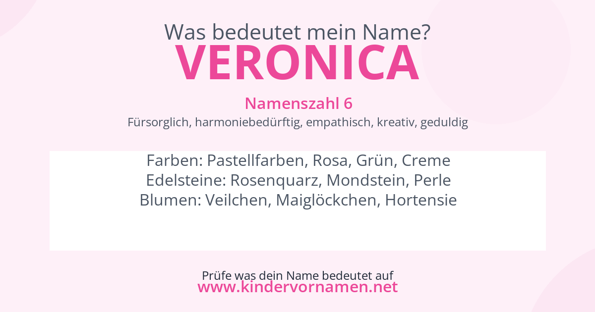 Was bedeutet der Name Veronica?