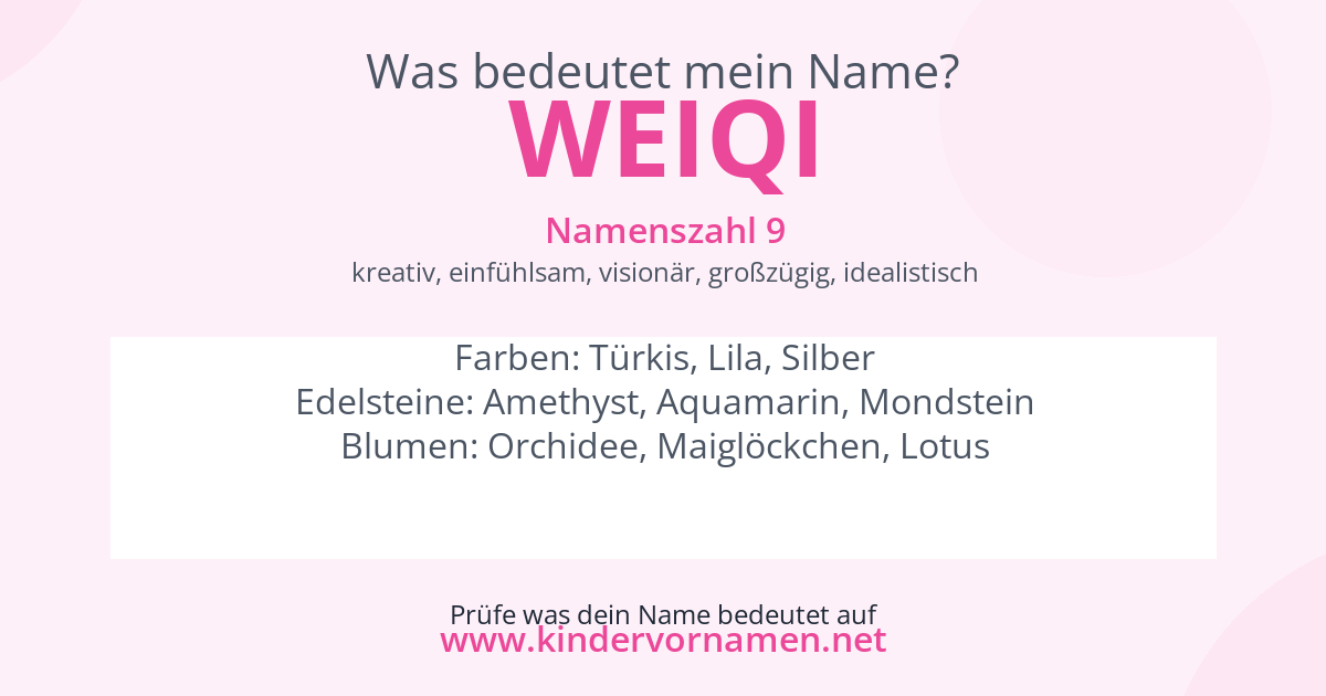 Was bedeutet der Name Weiqi?