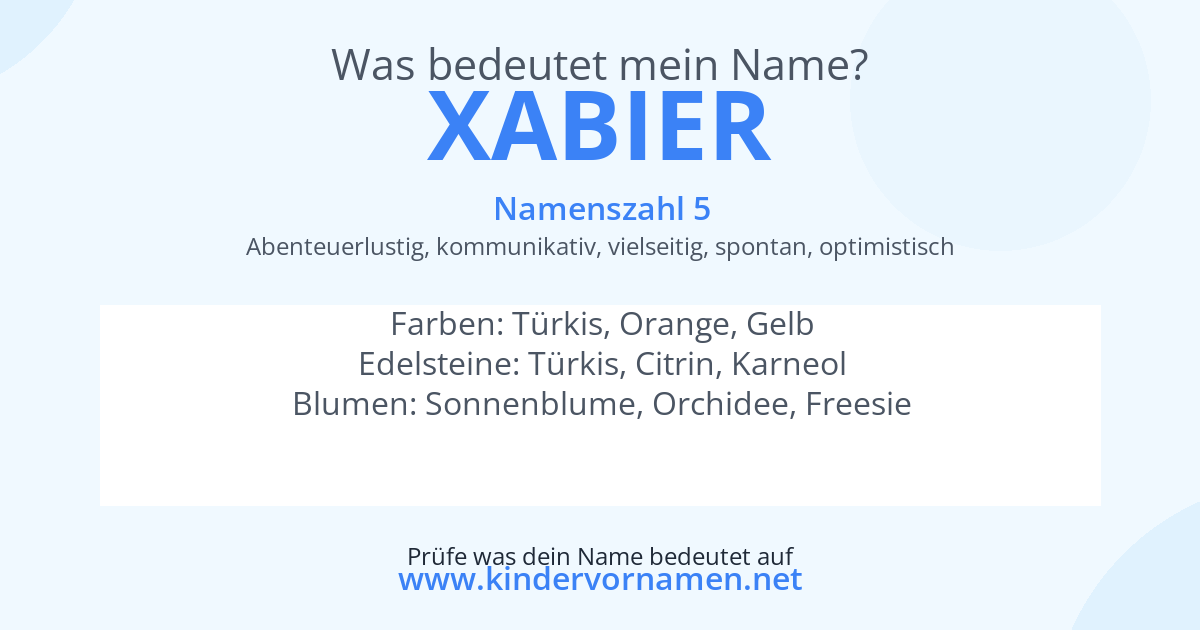 Was bedeutet der Name Xabier?