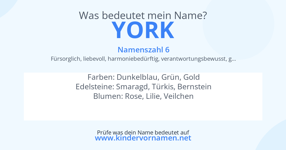 Was bedeutet der Name York?