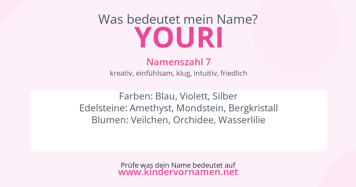 Was bedeutet der Name Youri?