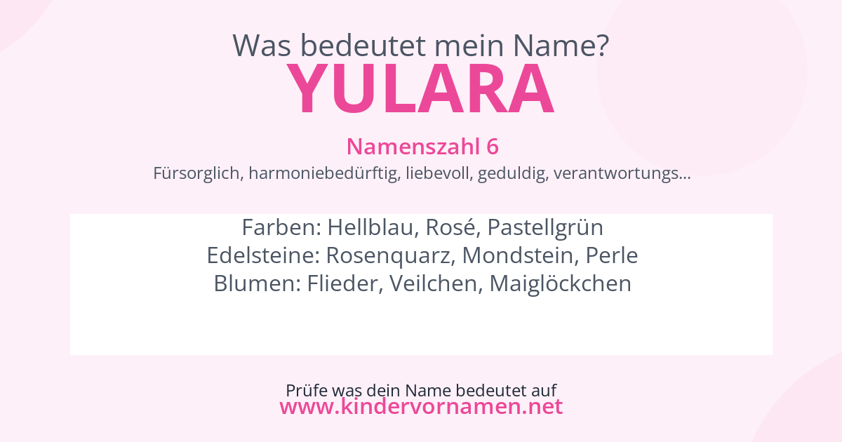 Was bedeutet der Name Yulara?