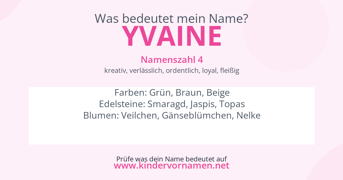 Was bedeutet der Name Yvaine?