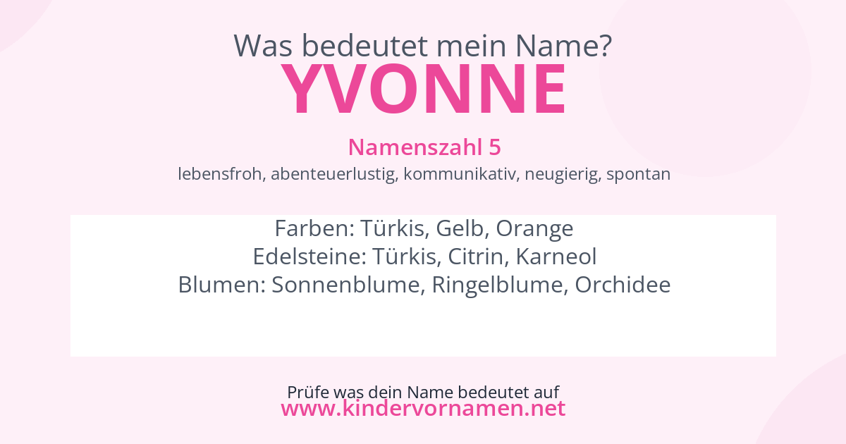 Was bedeutet der Name Yvonne?