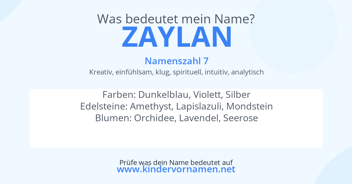 Was bedeutet der Name Zaylan?