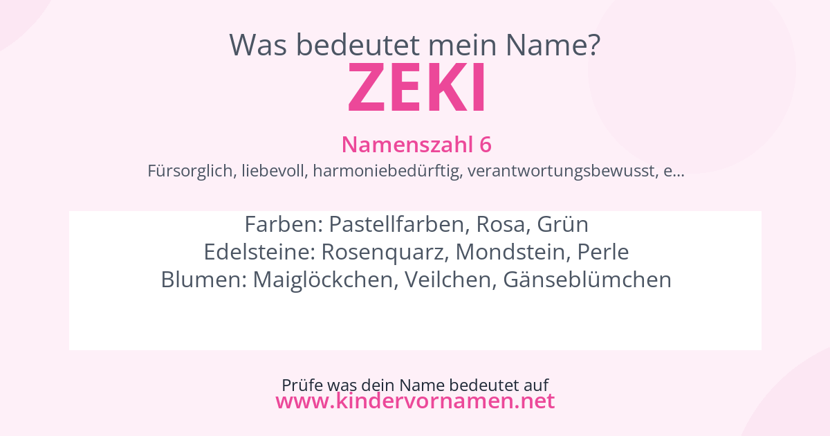 Was bedeutet der Name Zeki?