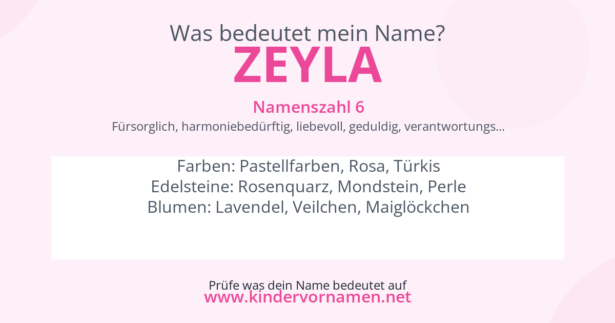 Was bedeutet der Name Zeyla?