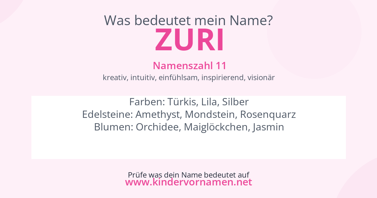 Was bedeutet der Name Zuri?